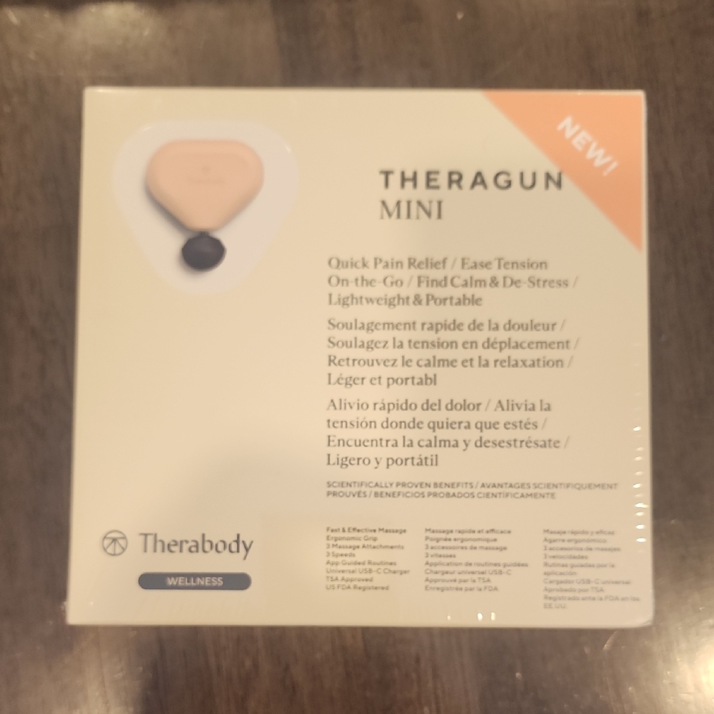 Theragun Mini in Peach